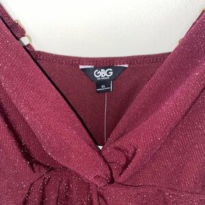 GBG Tamara Twist Front Jumpsuit - Sparkly NWT!!